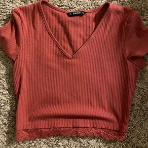 Shein V-Neck Crop Top